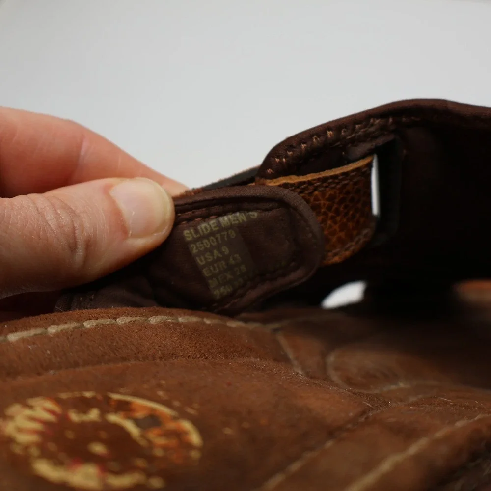 Earth Origins Spirit Gelron 2000 Brown Leather‎ Adj Strap Sandals Mens 9 Shoes